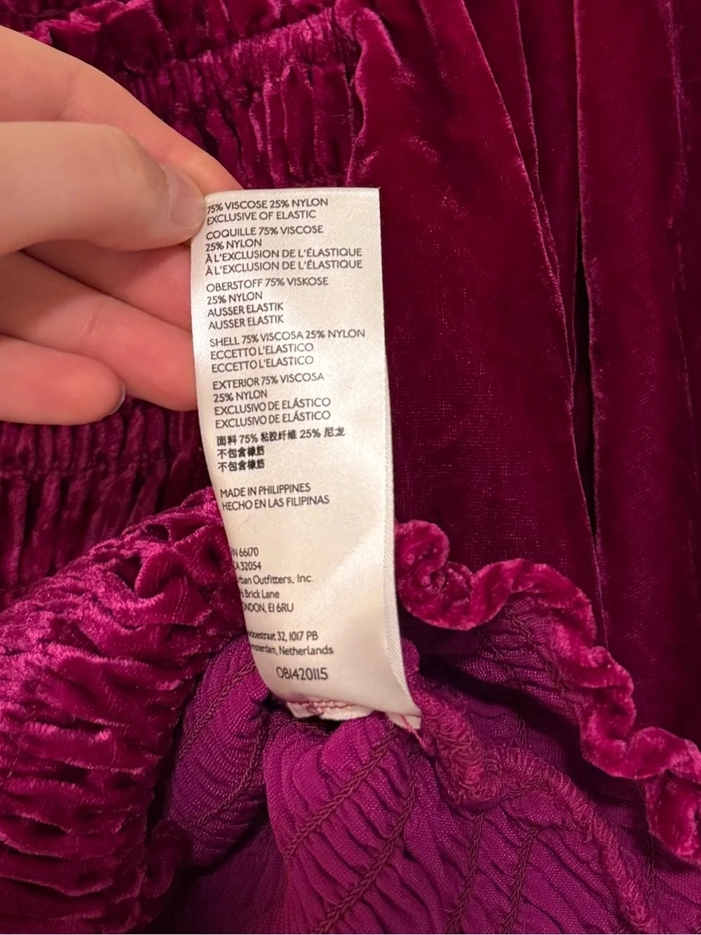 Anthropologie smocked puff